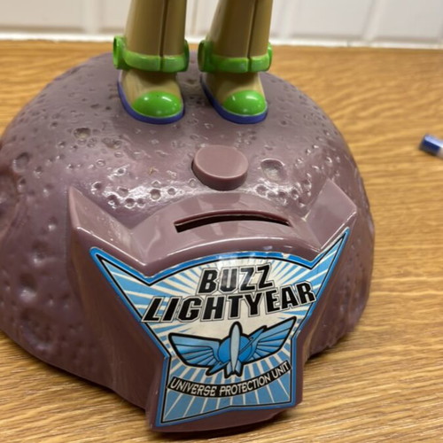Vintage Toy Story electronic piggy bank used with voice functions