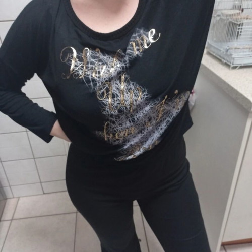 Blouse with cutouts like new, size M