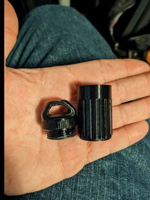 Mini keychain hanging storage container