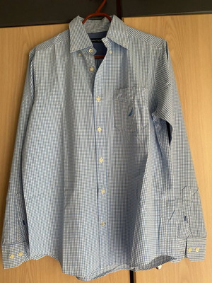 Nautica men's dress shirt new, turquoise, size S