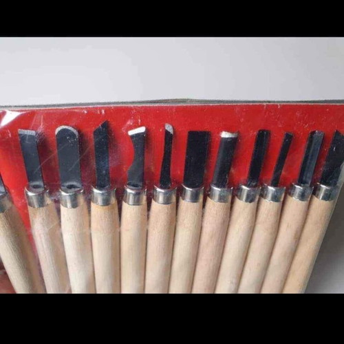 Ambika hammer and set of 12 wood carving chisels new