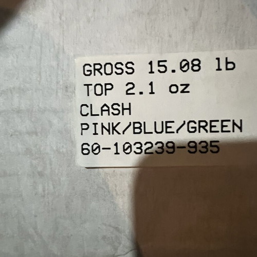 Clash bowling ball pink/blue/green 15lb