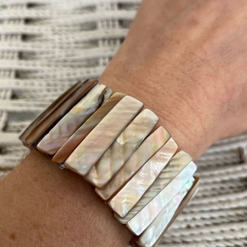 Bracelet like new with natural sea elements, beige