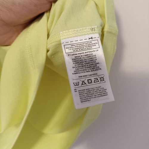 Adidas Prime Tee women's short sleeve sports shirt XL like new, lime green