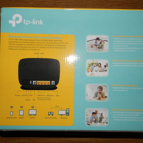 Router VDSL-ADSL Wireless TP-Link 100v like new
