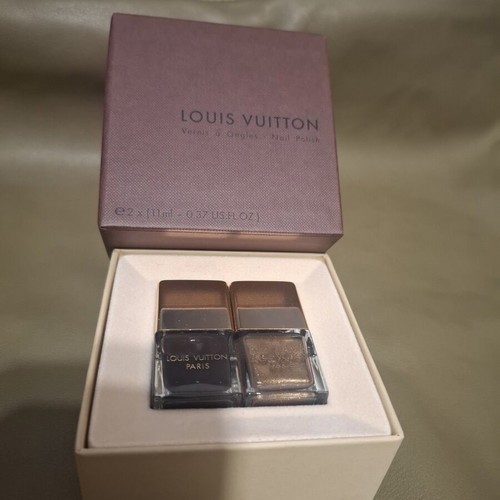 Louis Vuitton βερνίκι νυχιών σετ χρυσό και καφέ