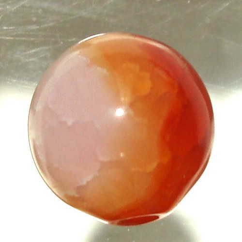 Natural agate bead pierced 14.30 mm like new