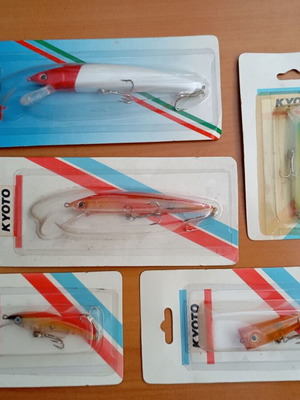 Kyoto artificial fishing lures set of 5 various new