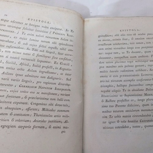 Antique book from 1785 used, written in Latin