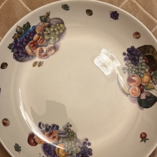 Serving Platter used, summer design, 32 cm diameter