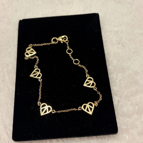 Hearts Bracelet Gold The Love Collection by Doukissa Nomikou like new