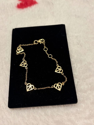 Hearts Bracelet Gold The Love Collection by Doukissa Nomikou like new
