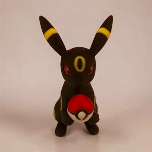 3D Printed Umbreon Figure with Poké Ball new