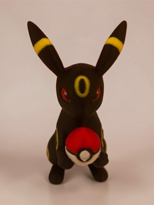 3D Printed Umbreon Figure with Poké Ball new
