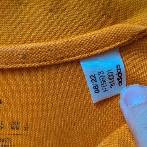 Leeds 2022-23 Polo Adidas used, size medium, orange