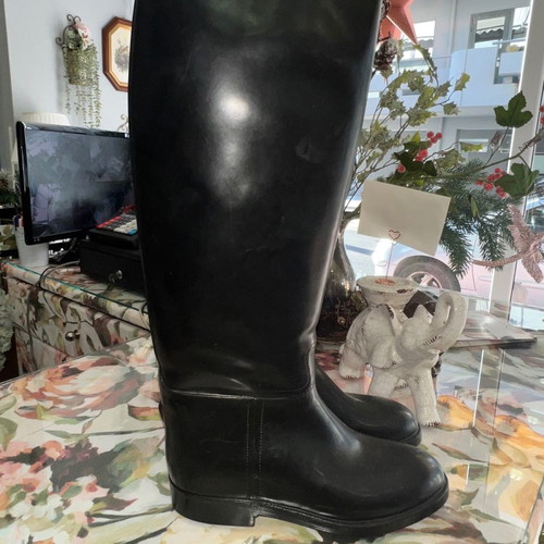 Galotses used, size 39, black, leather inside