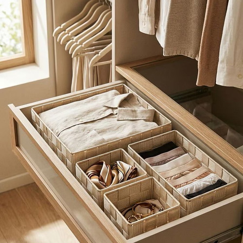 Woven organizers set of 4 new