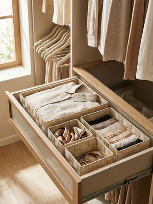 Woven organizers set of 4 new