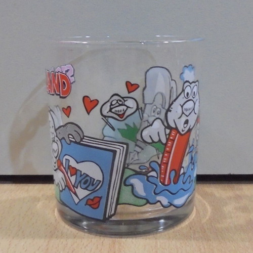 Nutella Stoneland old collectible glass used