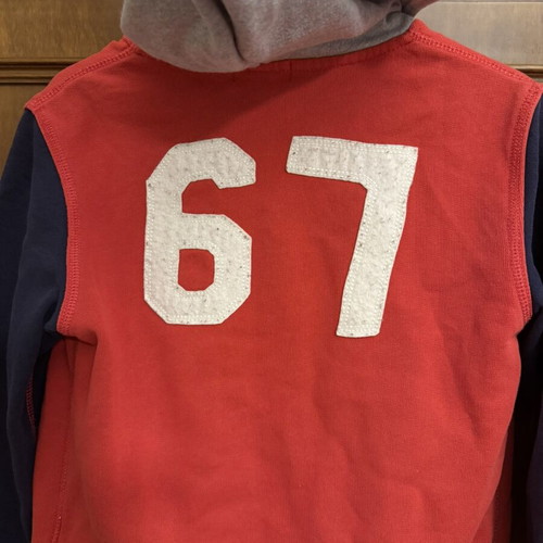 Polo Ralph Lauren Kids Hoodie Size 6 Like New, Red and Blue