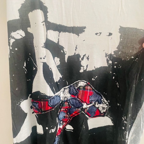 Elvis & Jesus dress Small like new with patchwork details