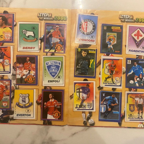 Sticker Album Asteria tis Ballas 2000 used, completed 297 of 300