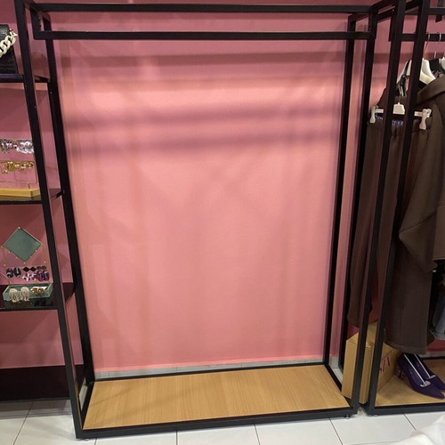 Clothing Rack Stand professional use, metal and MDF, like new