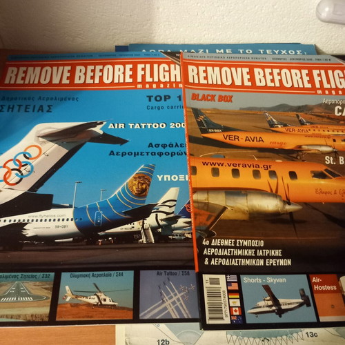 Remove Before Flight magazine set of 3 like new