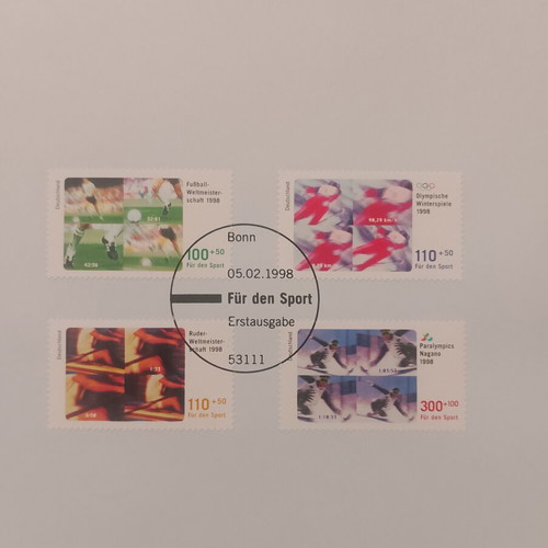 German stamps 1998 with Bonn first day cover