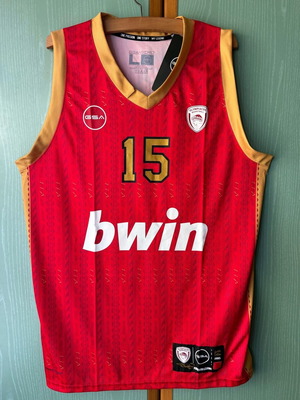 Olympiacos Basketball Jersey Giorgos Printezis New, Size Large
