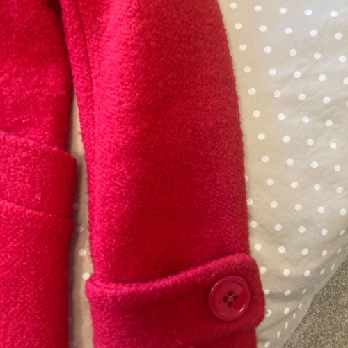 Women's wool coat like new, red, size S