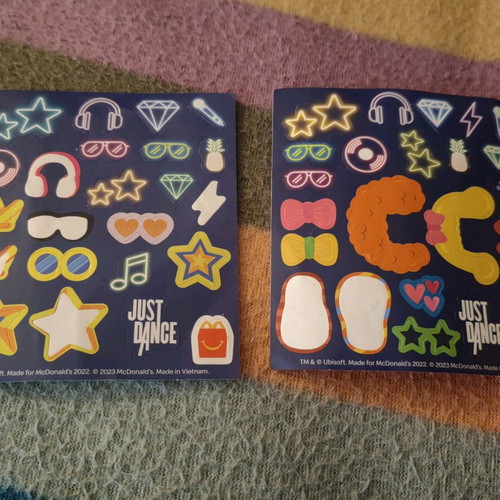 Just Dance cards like new, 2 packs with dance figures