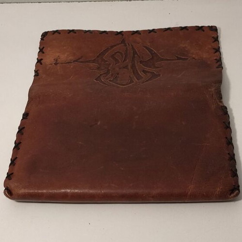 Vintage leather tobacco pouch used, Active Member collectible