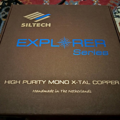 Siltech Explorer 180i RCA cable 0.75 m like new with box and certificate