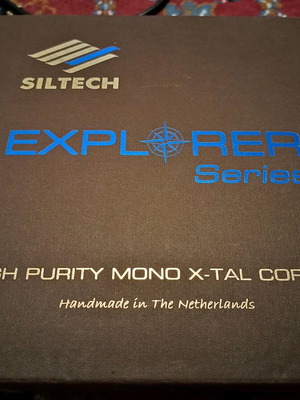 Siltech Explorer 180i RCA cable 0.75 m like new with box and certificate