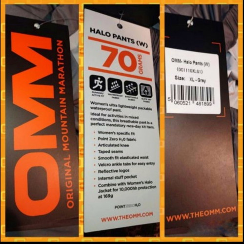 OMM pants XL new, waterproof and breathable