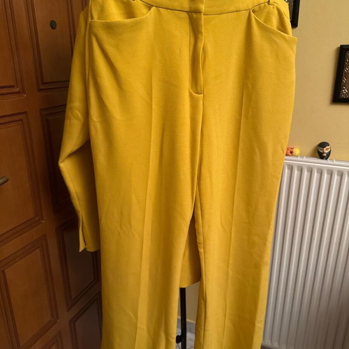 Zara Suit Set Blazer and Trousers XXL Like New Yellow