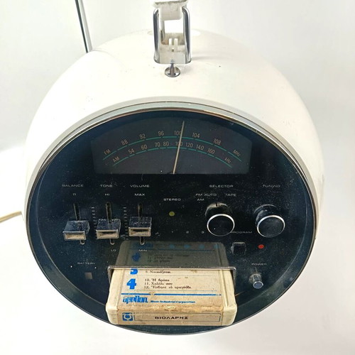 Weltron Model 2001 radio cassette player used, Space Ball 1970