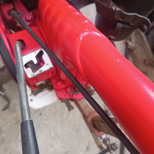 Honda F501 four-stroke tiller refurbished with Honda GX140 engine
