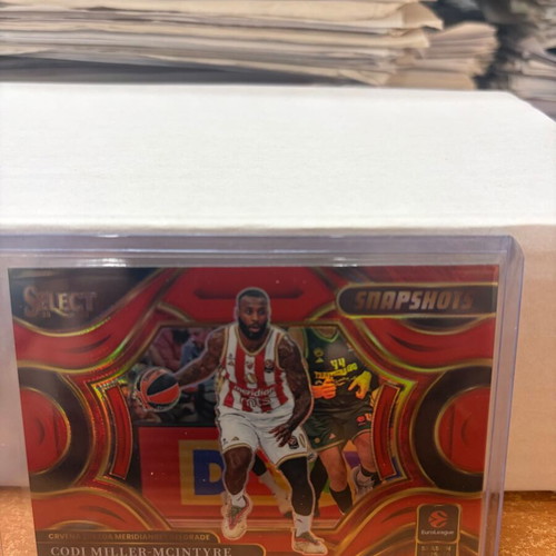 Select Euroleague Codi Miller-Mcintyre Premier Level Red and Snapshot Red cards new