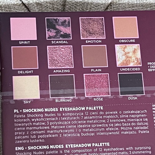 Eveline Cosmetics Shocking Nudes Eyeshadow Palette new