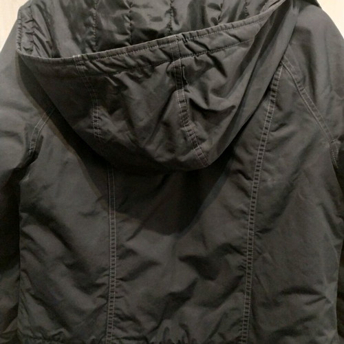 Replay bomber jacket with hood like new, size M-L, navy blue