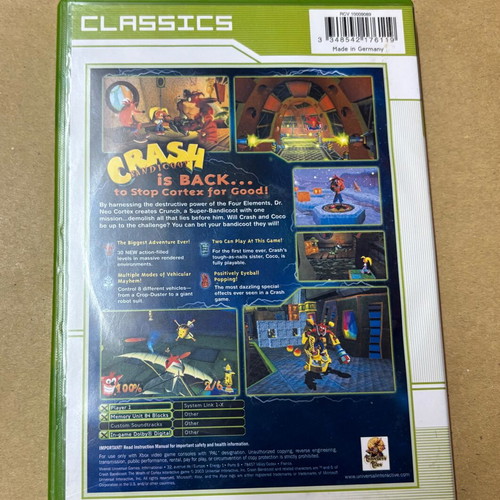Crash Bandicoot Wrath of Cortex Xbox 360 game