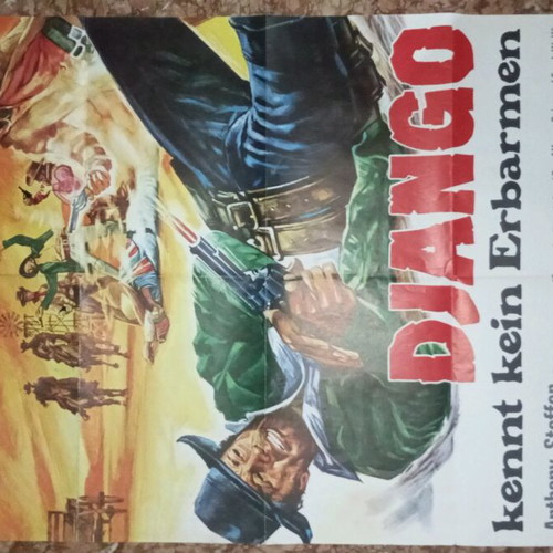 Django poster used, dimensions 90x23