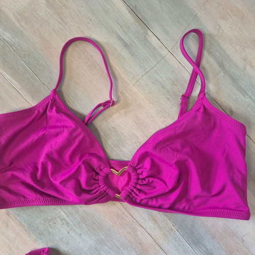 Pretty Me bikini swimsuit new, magenta, slip M/L, bra XL