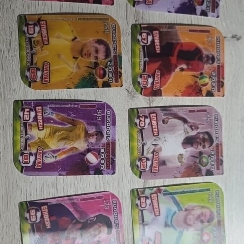 Transforming football cards, set