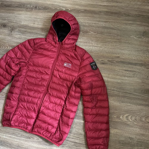 Rokk Norway 700Cuin Down Jacket men's used, size M, red