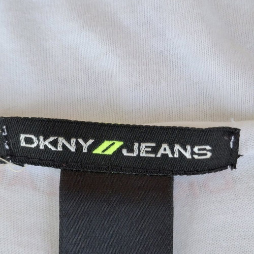 DKNY Jeans blouse white like new, sizes M-L