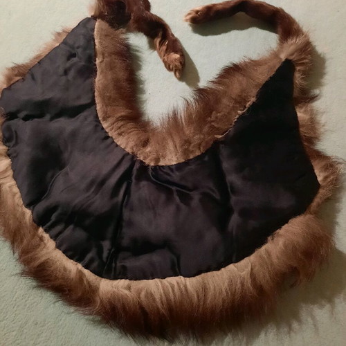 Fur stole collar brown like new