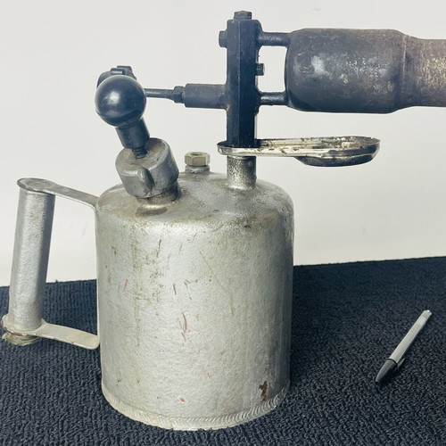 Vintage Industrial Blowtorch Soviet-Style collectible, used